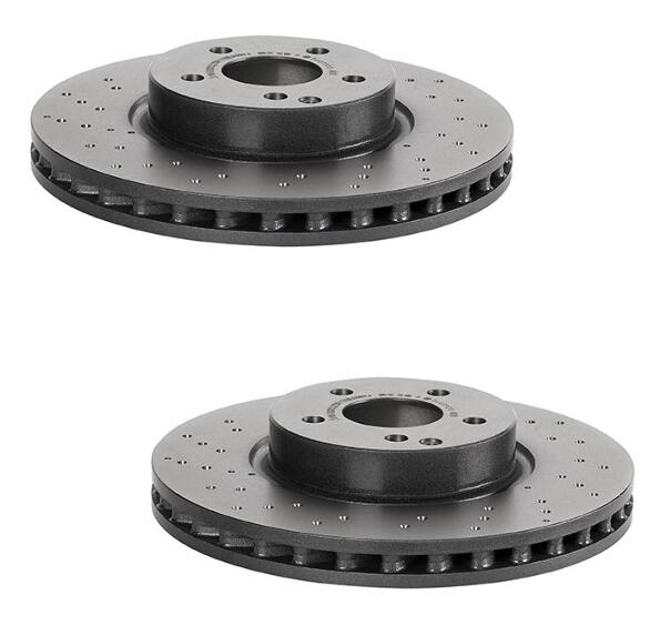 Mercedes Brakes Kit - Brembo Pads and Rotors Front (322mm) (Low-Met) 000421301207 - Brembo 3052810KIT